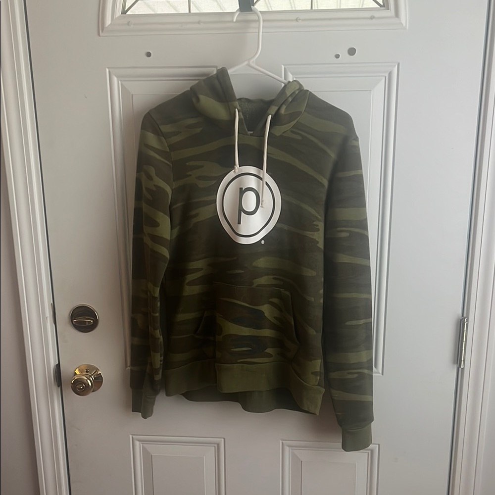 Pure Barre Green Camo Hoodie